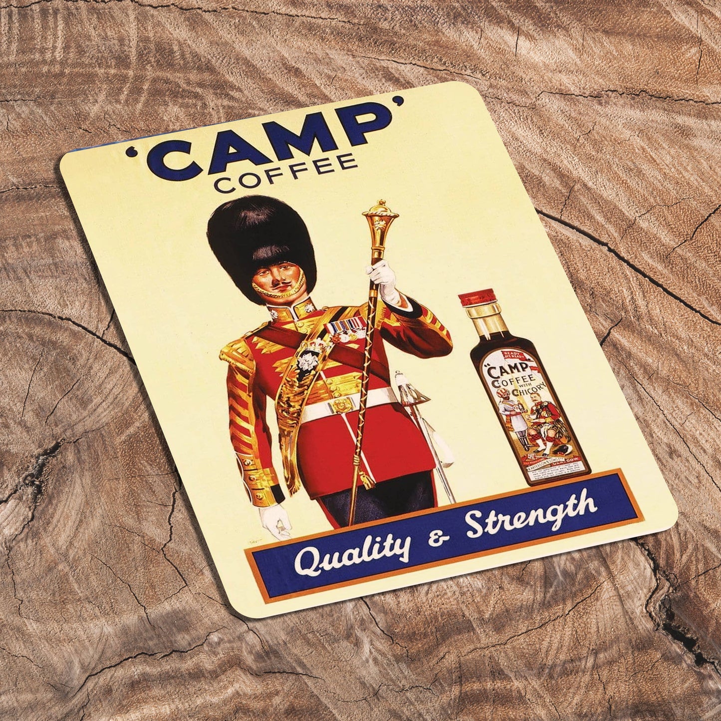 Camp Coffee | Metal Advertising Wall Sign