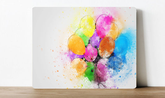 Watercolour Balloons | Metal Sign Plaque
