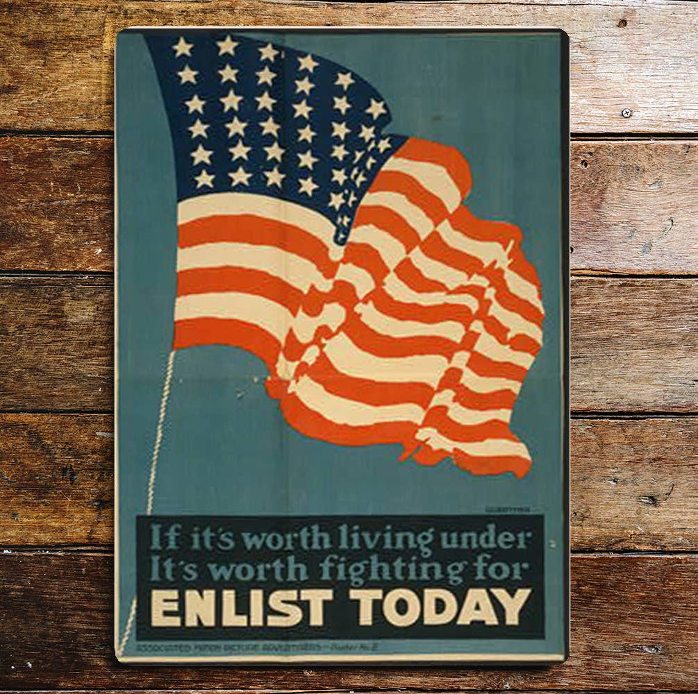 I Want You For The U.S. Army Enlist Today | Metal Sign
