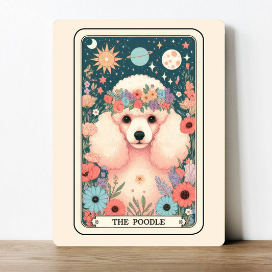 The Poodle Flower Tarot | Metal Sign Plaque