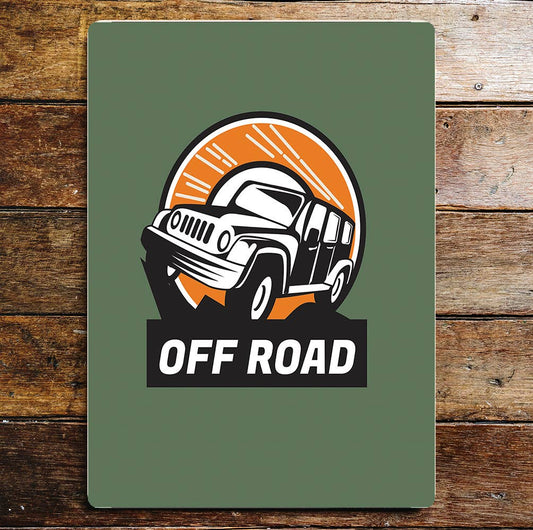 Off Roading Jeep | Metal Sign plaque