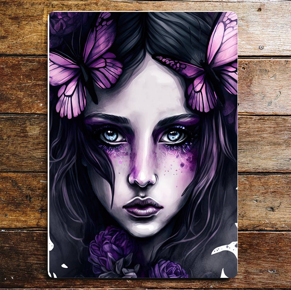Dark Angel Purple art Dark Plaque