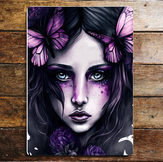 Dark Angel Purple art Dark Plaque