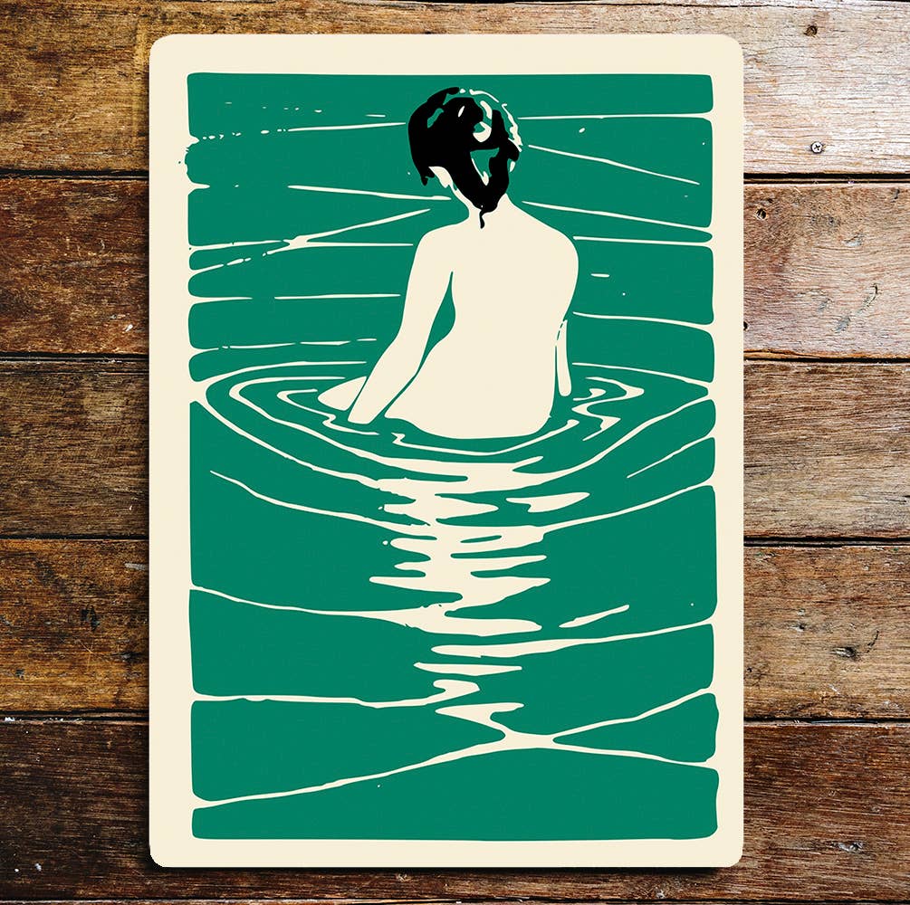 Art Nouveau Style Zen | Metal Sign Plaque