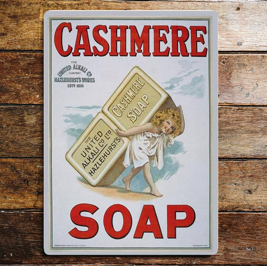 Cashmere Soap | Metal Advertising Wall Sign