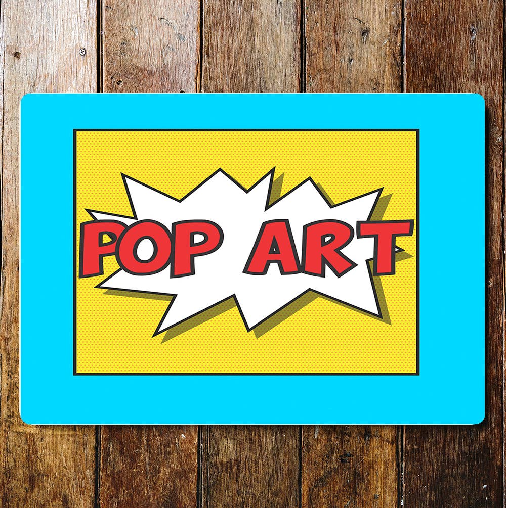 Pop art wall art Metal Sign Plaque