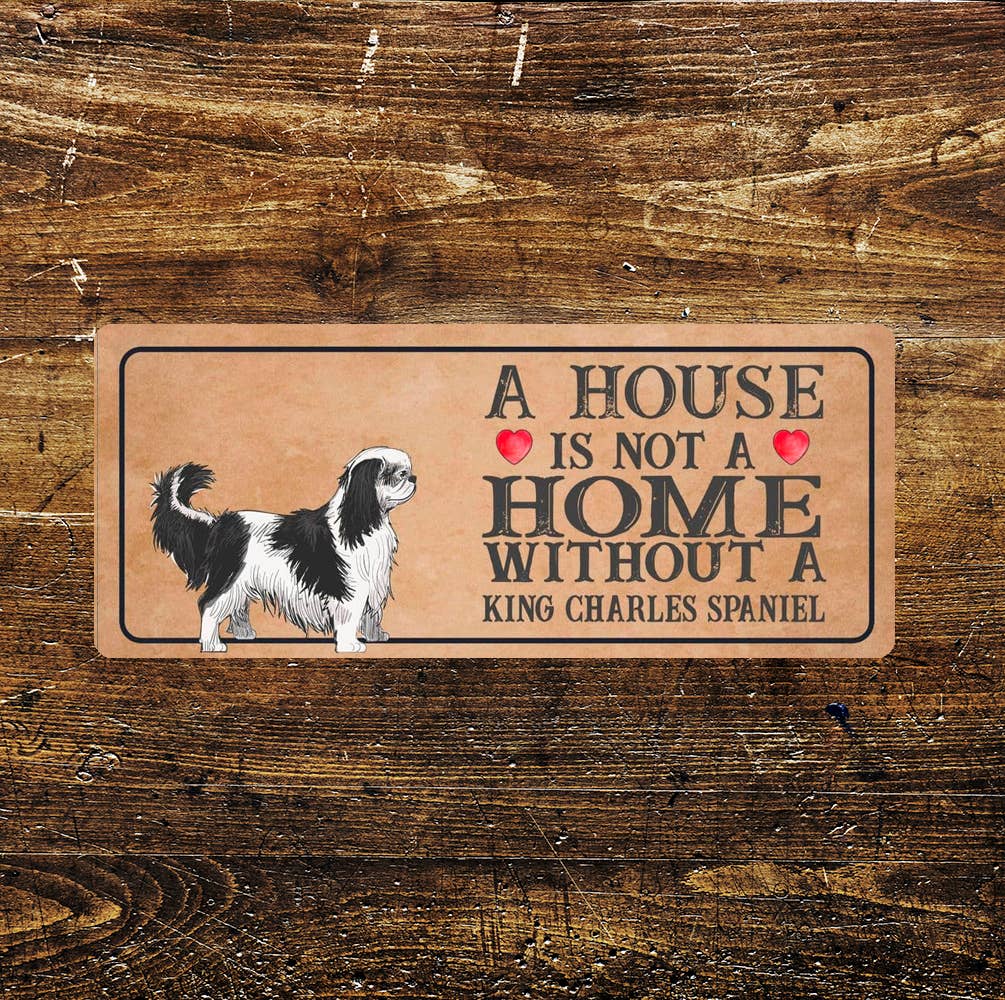 king Charles spaniel Dog | Metal Sign Plaque