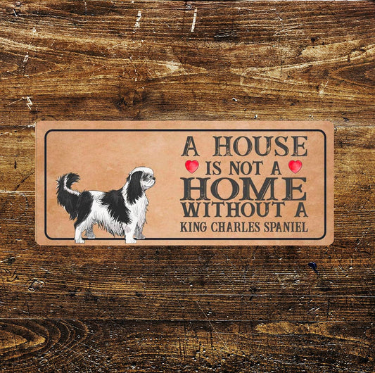 king Charles spaniel Dog | Metal Sign Plaque