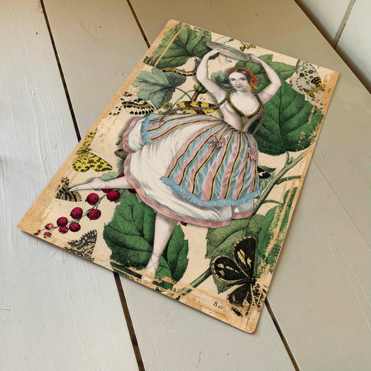 Gypsy Dancer Head Scalf | Metal Humour Wall Sign