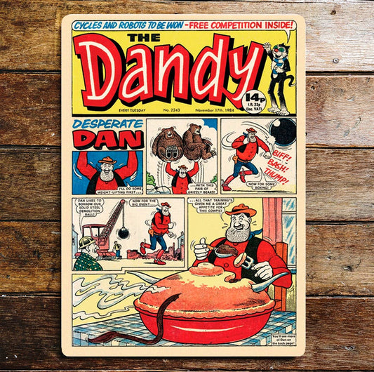 Dandy Desperate Dan Comic Cover | Metal Sign