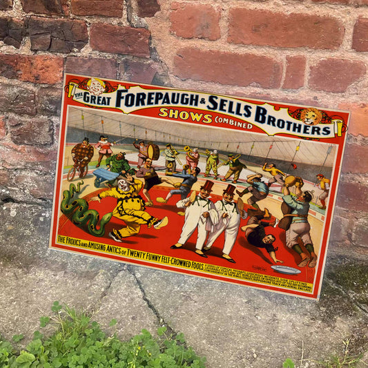 Circus Great Forepaugh & Sells Brothers | Metal Sign
