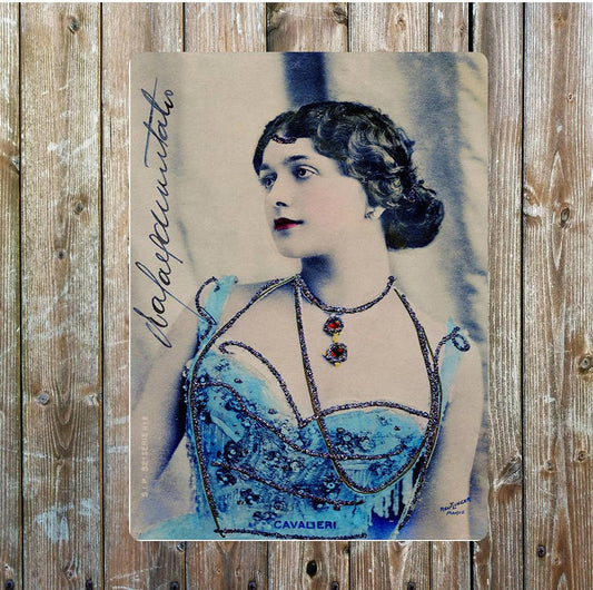 Italian operatic soprano vintage | Metal Sign Plaque