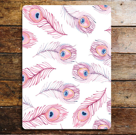 peacock feathers Metal Wall Sign