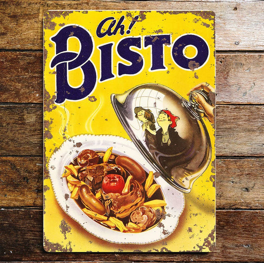 Ah Bisto Advertising meat dishes | Metal Sign plaque