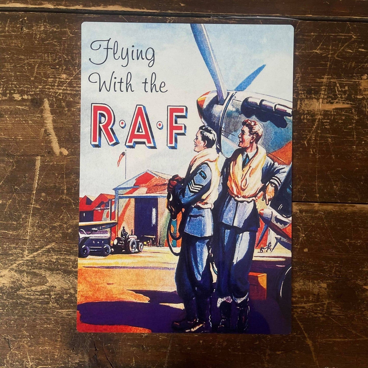 Flying With The R A F | Metal Sign