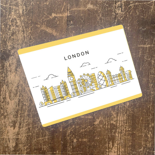 London Skyline England | Metal Advertising Wall Sign