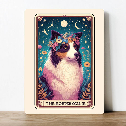 The Border Collie Tarot | Metal Sign Plaque