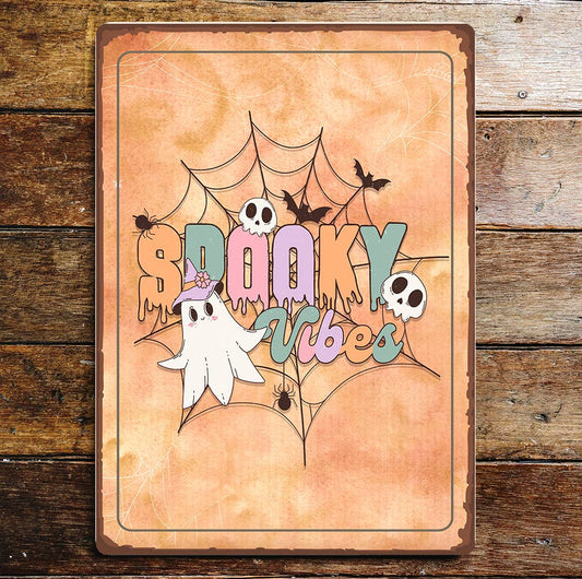 Halloween fun Spooky Art | Metal Sign Plaque