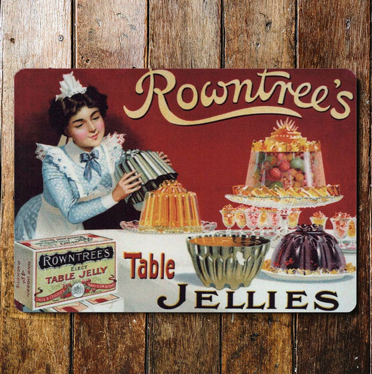Rowntree's Table Jellies Metal Advertising Wall Sign