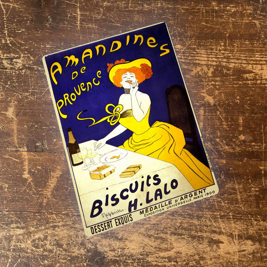 French Advert Amandines De Provence Biscuits | Metal Sign
