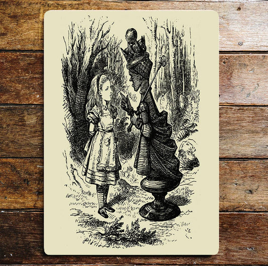 Alice in Wonderland Queen Of Hearts | Metal Wall Sign Plaque
