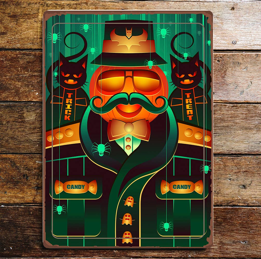 Trick Or Treat Halloween Art | Metal Sign Plaque
