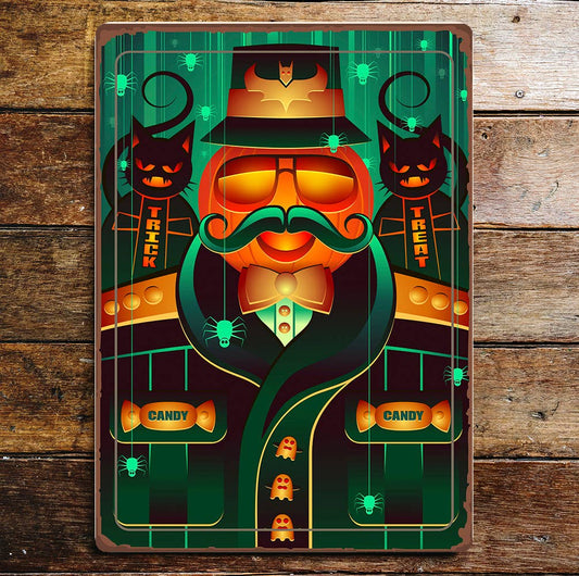 Trick Or Treat Halloween Art | Metal Sign Plaque