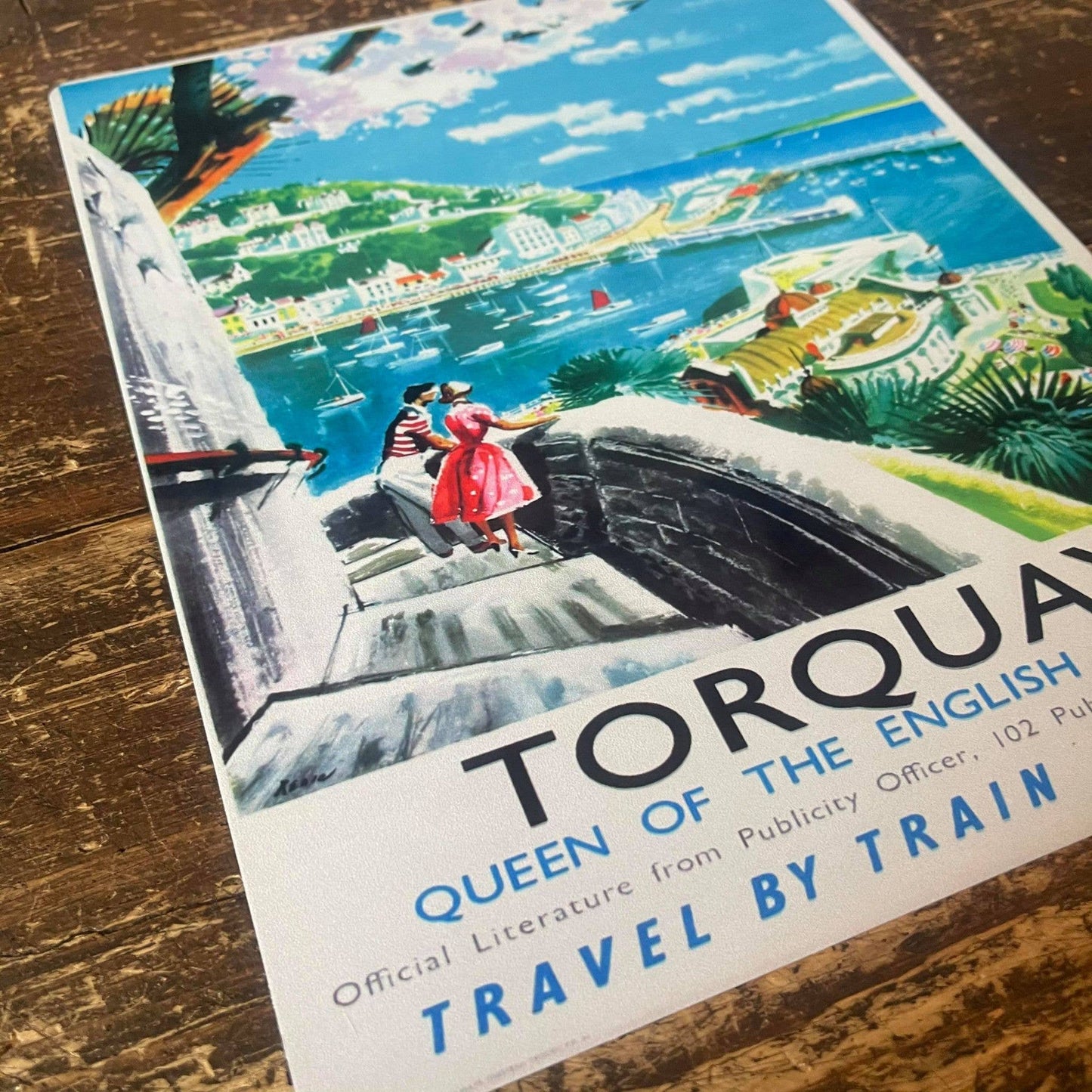 Torquay Queen English Riviera Britsish Railways Metal Sign