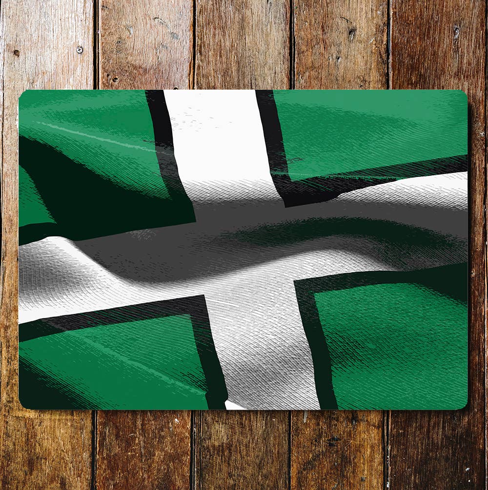 Flag Devon Travel | Metal Wall Sign Plaque