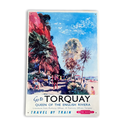 Go To Torquay Queen Of The English Riviera | Metal Sign