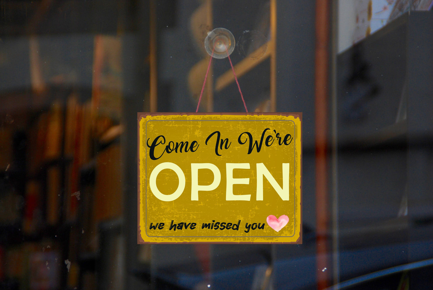 Come In We're open , we missed you | Metal Sign