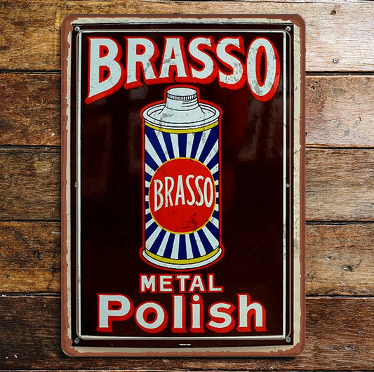 Brasso | Metal Polish | Metal Advertising | Metal Sign Plaque
