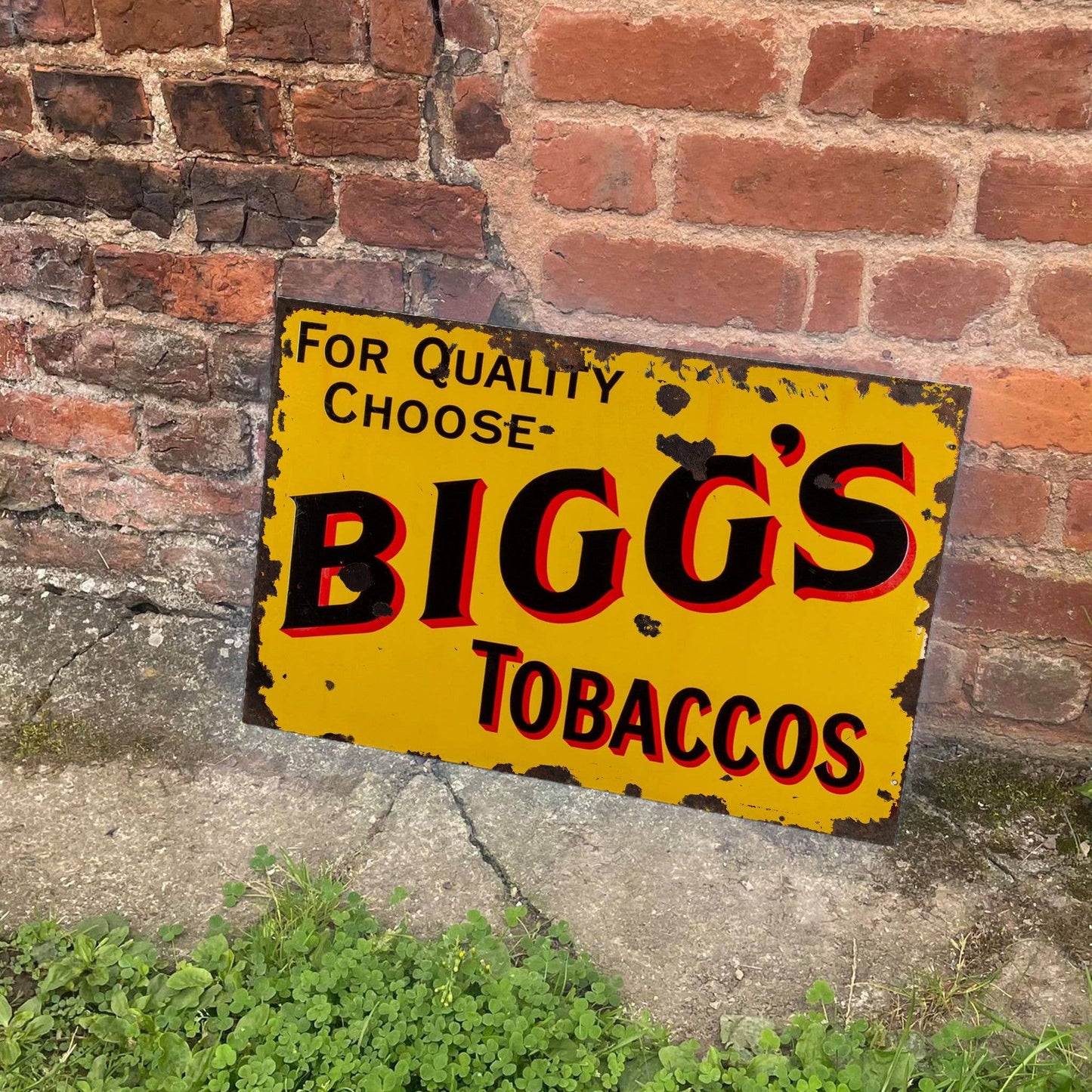 Bigg's | Metal Advertising Wall Sign