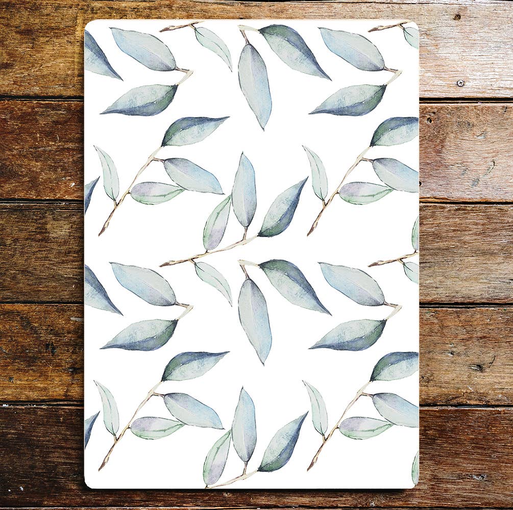 Lemon Pattern Leaves Kitchen kitchen | Metal Wall Sign