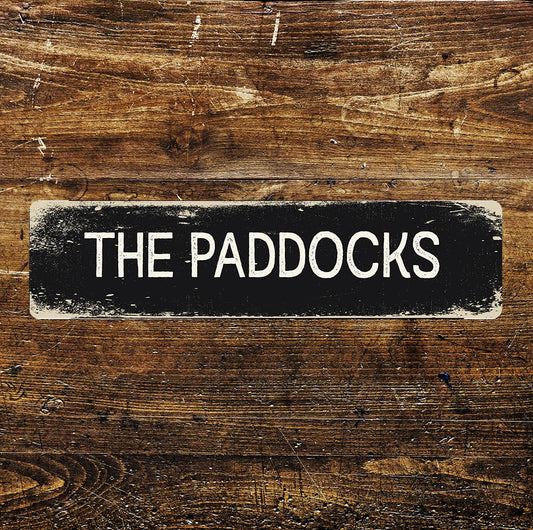 The Paddocks Sign Metal Long Sign Plaque