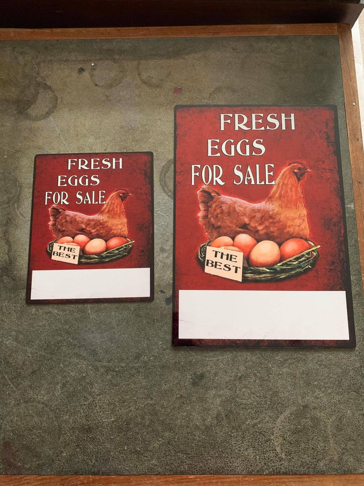 Fresh Eggs For Sale Chicken | Metal Travel Wall Sign