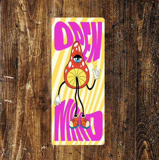 Magic Mushroom Open Mind Bright Colourful Art | Metal Sign
