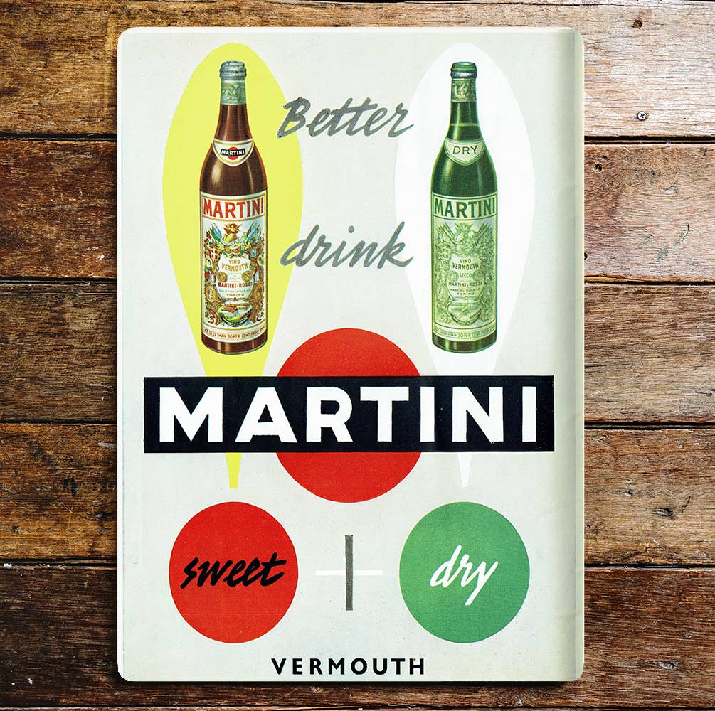 Martini Vermouth | Metal Advertising Wall Sign