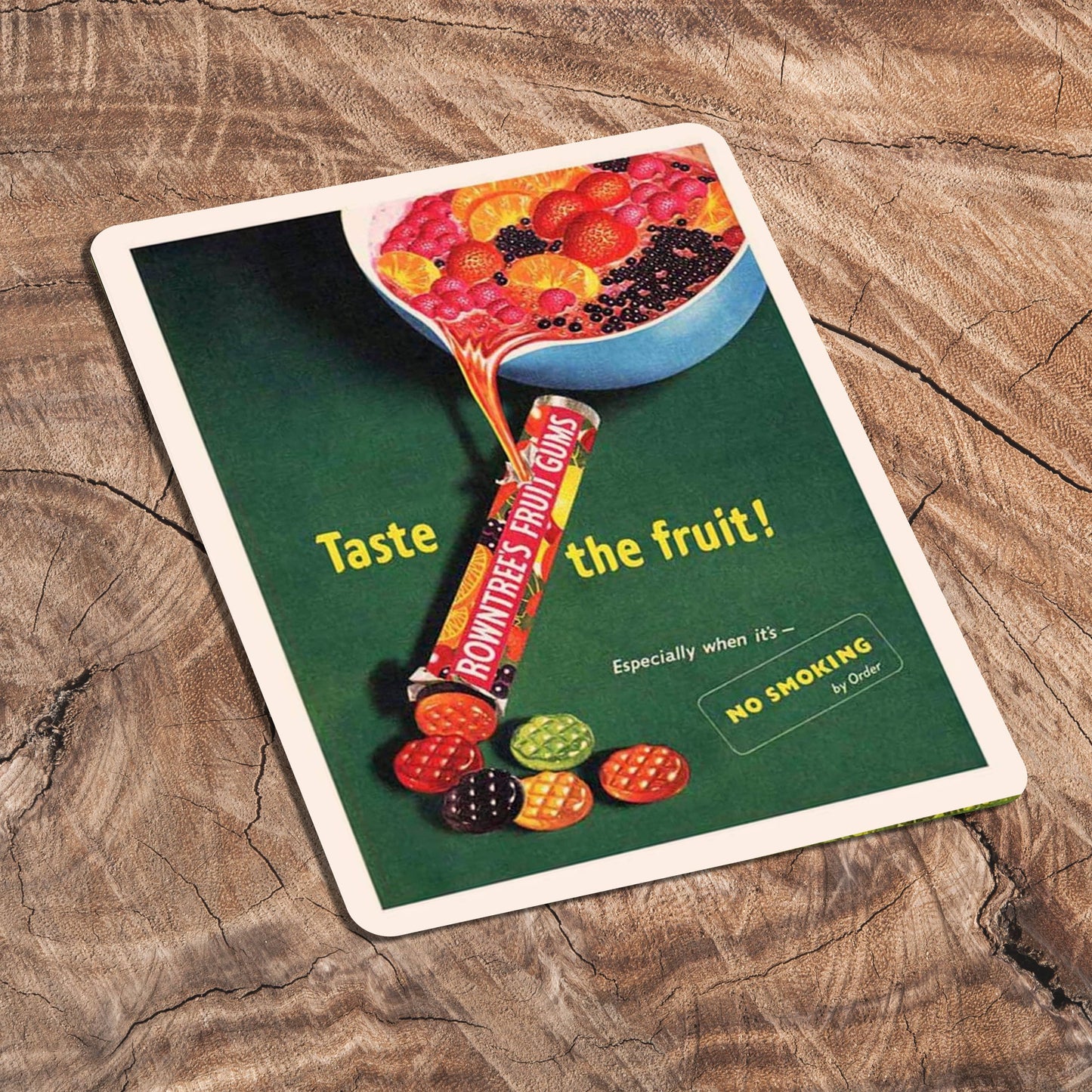 Rowntrees fruit Gums Taste The Fruit Metal Sign