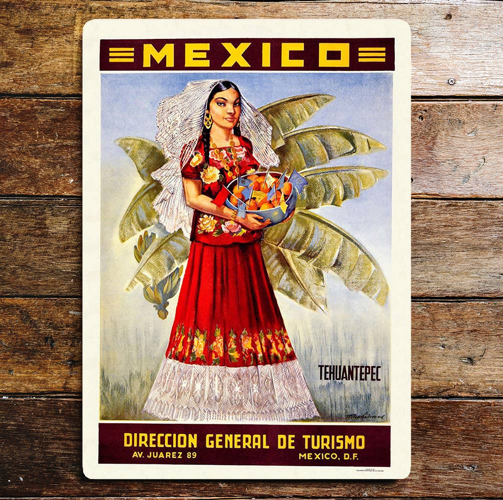 Mexico Direction General De Turismo | Metal Wall Sign Plaque