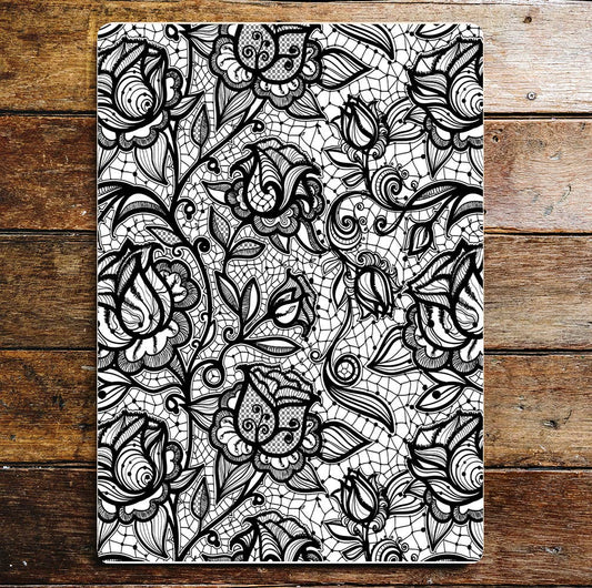 Black lace | Metal Sign Plaque