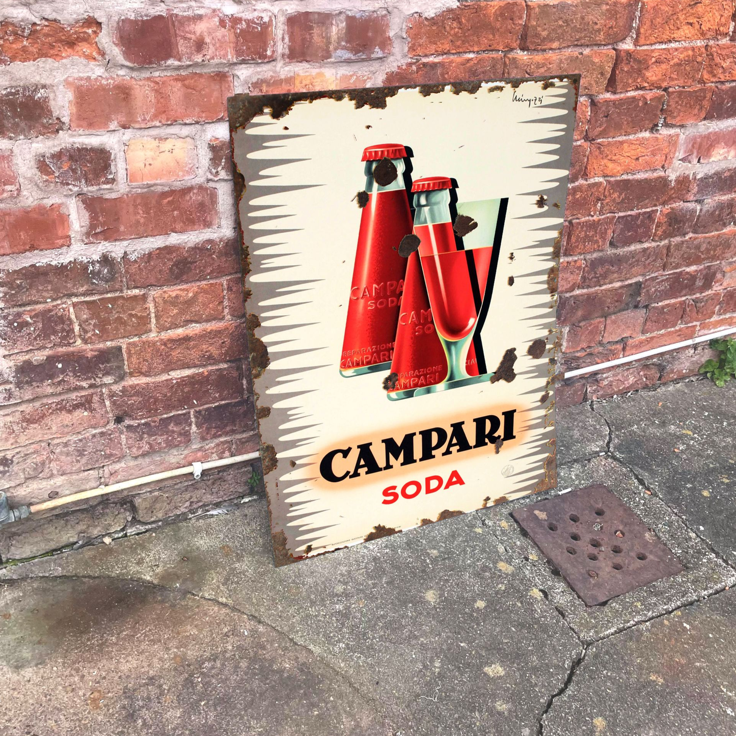 Campari soda | Metal Advertising Wall Sign