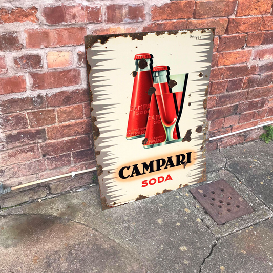 Campari soda | Metal Advertising Wall Sign