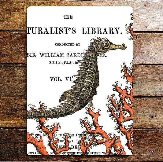 Turalist's Library Sea Life | Metal Sign Plaque