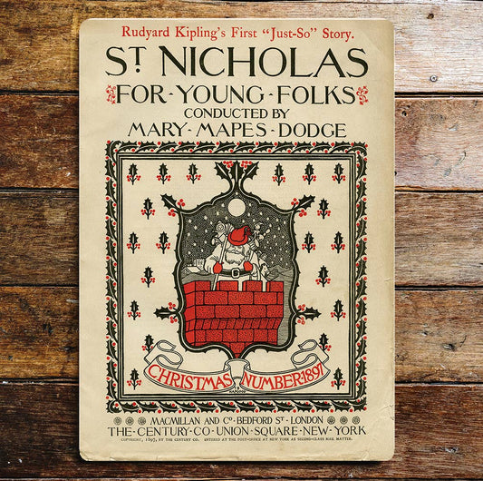 NICHOLAS CHRISTMAS SANTA Wall | Metal Sign Plaque