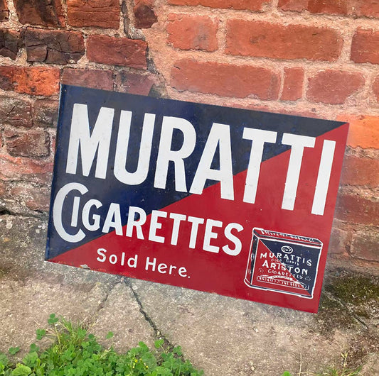 Muratti Cigarettes Sold Here | Metal Sign Plaque