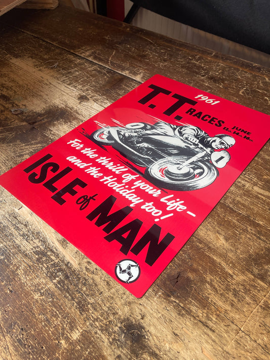 TT Isle of Man | Metal  Advertising Wall Sign