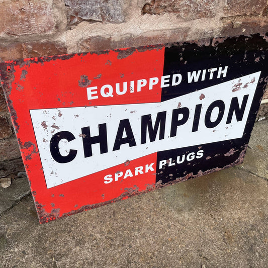 Champion Spark Plugs | Metal Sign Plaque
