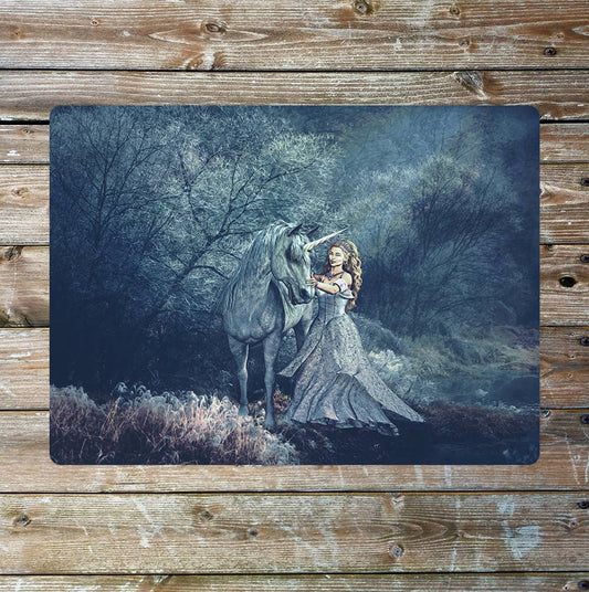 Enchanted Unicorn Fairy Tale Art | Metal Sign Plaque