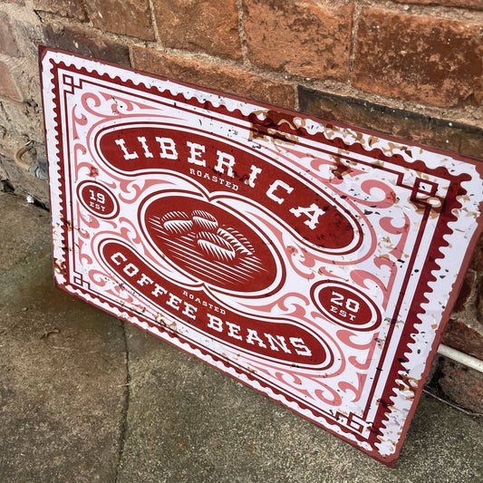 Fresh Roast Coffee bean | Metal Vintage Wall Sign